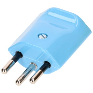 Fiche bleue Max Hauri Type 12, 3 pôles pour installation électrique.