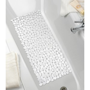 Tappetino per vasca trasparente Wenko Paradise, 71x36cm, con struttura antiscivolo per una presa sicura nella vasca.