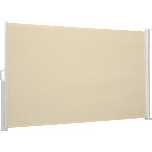 Tenda laterale beige Livingston 3x1,5m come protezione dal vento e dalla privacy per patio e balcone.