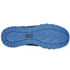 Semelle de la chaussure de sécurité Skechers Work Puxal S1 P, bleue, antidérapante.