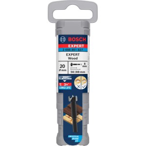 Punta Forstner Bosch Expert Wood, 20 mm, nella confezione. Punta per legno per fori precisi.