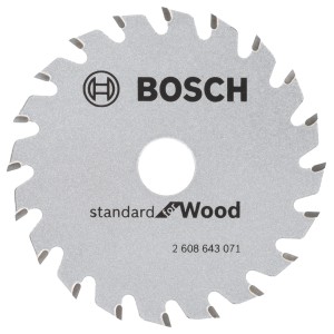 Lama per sega circolare Bosch Optiline Wood, 85mm, per tagli fini nel legno con seghe a mano.