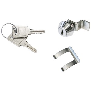 Cylindre de boîte aux lettres Huber 15 mm avec 2 clés et fixations.