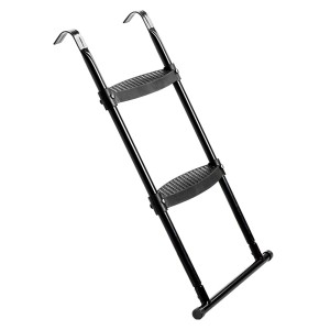 Échelle noire pour trampoline EXIT pour cadre de 65 à 80 cm, accessoire pour une entrée sécurisée sur le trampoline.