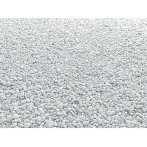 Gravier de marbre blanc "Carrara", 9-12 mm, gravier décoratif pour allées de jardin et zones ornementales.