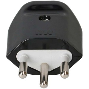 Fiche noire MH Type12 à 3 pôles pour raccordement de câble.