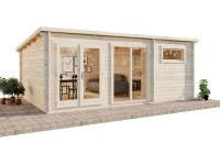 Carlsson Holz-Gartenhaus Pultdach Druckimprägniert 578 cm x 371 cm