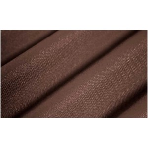 Gros plan : Plaque ondulée bitumée Onduline Base marron pour toiture.