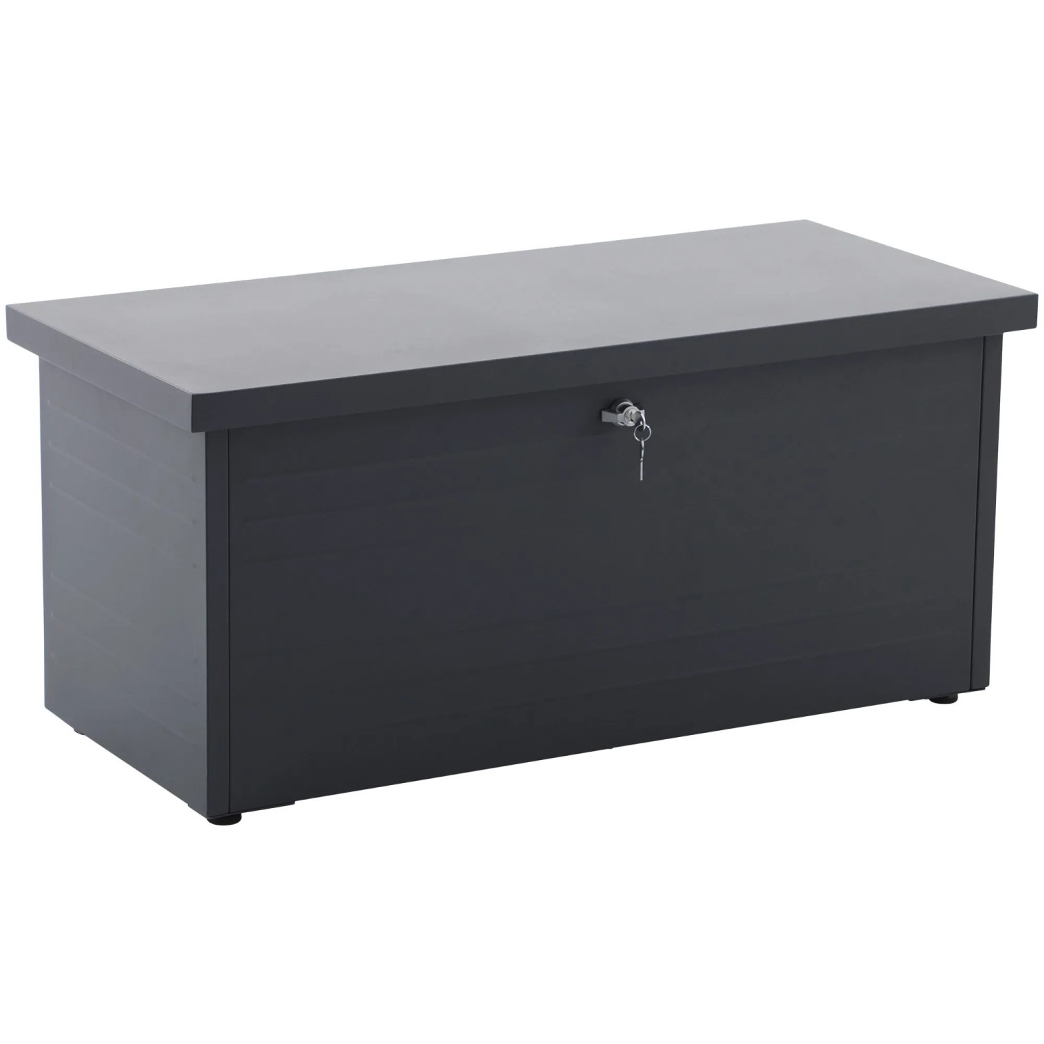 Aufbewahrungsbox aus Stahl mit Sitzkissen 101 x 46 x 45 cm kaufen bei OBI