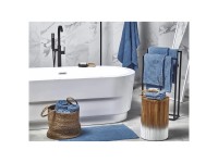 Beliani Handtuch-Set Areora Baumwolle Blau 11-tlg.