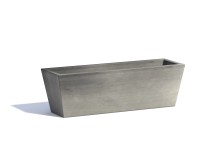 Ecopots Pflanzgefäss Brügge Grau (HxBxT) 17 x 55 x 55 cm