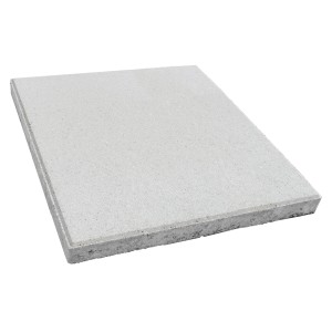 Diephaus lastra per pavimentazione, grigio cemento, 50x50x4 cm, con smusso. Lastra in cemento per terrazza e vialetti.