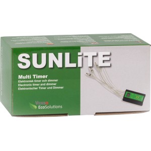 Centralina Sunlite Controller 5 vie per lampade per piante con timer e dimmer.