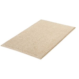 Tappeto bagno Kleine Wolke Finn naturale, 50x80 cm, cotone, adatto a riscaldamento a pavimento.