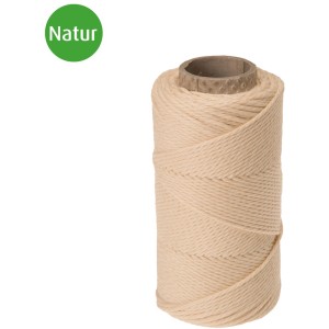 Spago di cotone ritorto Conacord, Ø 1,3 mm, lunghezza 80 m, colore naturale.
