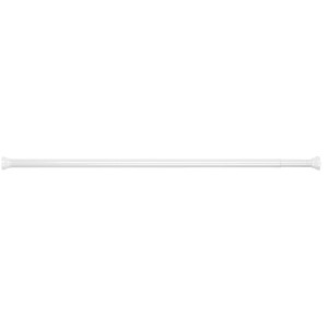 Barre de douche Spirella Kreta blanche réglable, 75-125 cm, en aluminium.