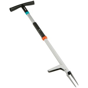 Gardena estirpatore per erbacce con poggiapiedi, lunghezza 100 cm, per la lavorazione del terreno in giardino.