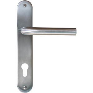 Poignée de porte en acier inoxydable Laura, 92 mm, pour portes intérieures