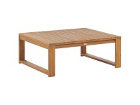 Beliani Garten-Beistelltisch Timor II Akazienholz Hellbraun Beliani Garten-Beistelltisch Timor II Akazienholz Hellbraun