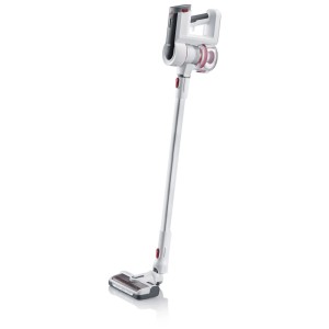 Aspirateur balai sans fil Severin HV7166, blanc-rouge, 400W. Aspirateur avec brosse électrique.