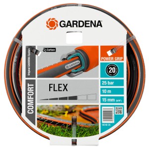 Gardena Flex Hose 15mm (5/8) x 10m, tubo da giardino flessibile per irrigazione.