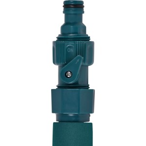 Gros plan sur l'adaptateur universel vert pour balai à eau GardiRex.