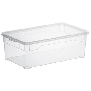 Box contenitore trasparente Rotho Clear Lady Shoe 5 l con coperchio.