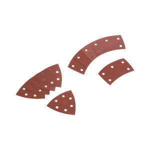 Patins abrasifs LUX K120 pour ponceuse multifonction, lot de 2 pièces pour bois, métal et peinture.