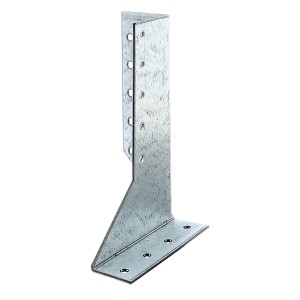Sabot de solive type A gauche, 25x140 mm, galvanisé Sendzimir, pour constructions bois.