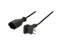 Max Hauri TD-Verlängerung mit Flachwinkelstecker Schwarz 3 m