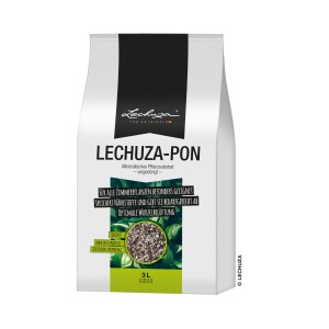 Lechuza-Pon Pflanzsubstrat, 3 Liter, für Zimmerpflanzen in Hydrokultur.