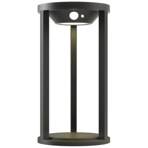 Lanterne solaire LED Markab Schönenberger noire en aluminium, Ø 16x30 cm.