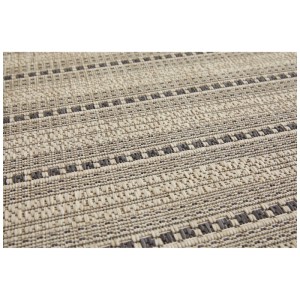 Dettaglio: Tappeto da esterno Andiamo Houston beige con motivo a righe, 120x170 cm.