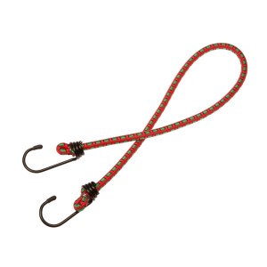 Sangle à bagages rouge Conacord avec 2 crochets en acier, longueur 60 cm, pour voyage et transport.
