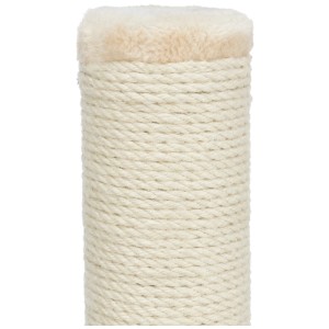 Arbre à chat Trixie Batres, beige, enveloppé de jute, pour l'entretien des griffes du chat.