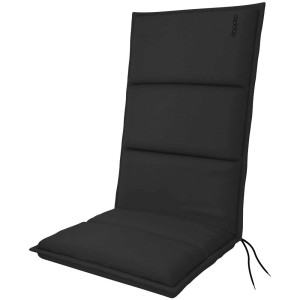 Coussin pour chaise haute Doppler City D. 4412, anthracite, 48x119 cm, coussin d'assise confortable pour chaises de jardin.