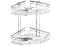 Wenko Eckregal Premium glänzend 2 Etagen Edelstahl (HxBxT) 26,5 x 19 x 27,5 cm Wenko Eckregal Premium glänzend 2 Etagen Edelstahl (HxBxT) 26,5 x 19 x 27,5 cm