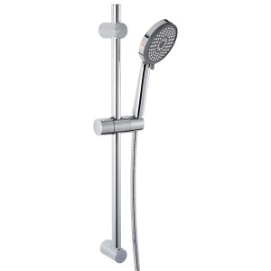 Wenko Supporto doccia universale cromato per aste doccia (Ø 19-25mm).