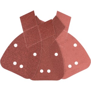 Set de feuilles abrasives multiples Bosch DIY pour ponceuses multifonctions, différents grains.