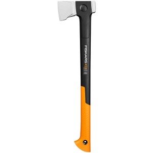 Fiskars X24 spacca legna con lama a S, ascia per spaccare la legna con manico arancione e nero.