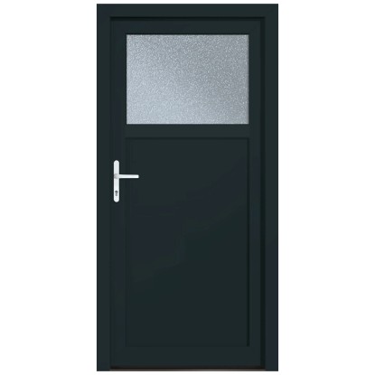 Roro Nebeneingangstür Hamburg Premium Weiss / Anthrazit Links 198 x 98 x 6 cm