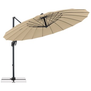 Doppler Parapluie à balancier Life Zen Sable / Anthracite Ø 300 cm