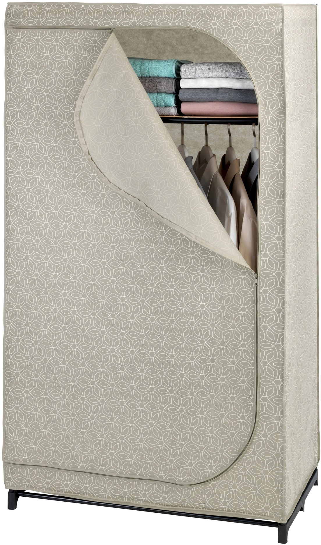 Wenko Kleiderschrank Balance mit Ablage Taupe 160 x 90 x 50 cm kaufen