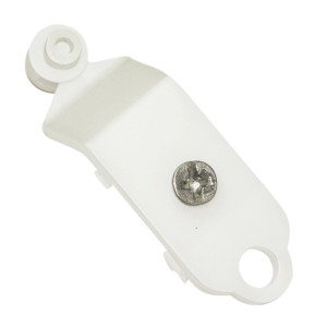 Gardinia Roulettes pour panneaux japonais, blanc, lot de 2. Pièce de rechange pour rails à rideaux.