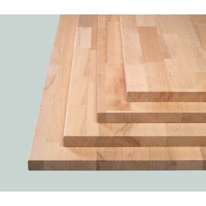 Pannello lamellare in faggio OBI, 120x60 cm, spessore 28 mm, per scaffali e mobili.