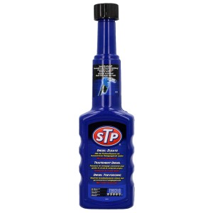 STP Additif Diesel, flacon de 200ml, bleu, convient à tous les moteurs diesel.