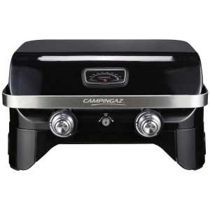 Campingaz Attitude LX grill da tavolo, grill a gas nero compatto con display della temperatura.