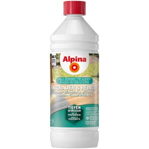 Alpina Sgrigiante e Detergente 1 l per mobili da giardino e legno per esterni.