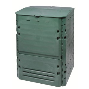 Compostiera Garantia Thermo-King, 600 l, verde. Ideale per compostare rifiuti organici in giardino.