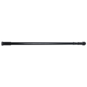 Barre de douche extensible noire MSV Brilliant, 110-200 cm, en acier inoxydable.